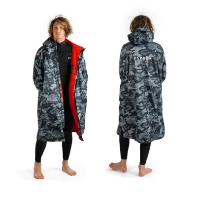 Image of Osprey Changing Robe for Kids and Adults, Waterproof Robe, Swimming Beach Unisex, Camo XS