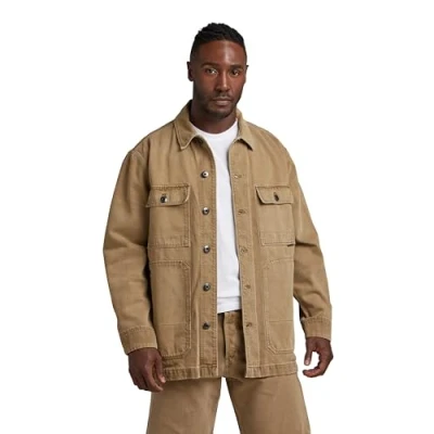 Image of G STAR RAW Men&#039;s Chore Unisex Workwear Jacket Evergreen, Brown (rainbow dk toggee gd D23019 D300 G040), XL