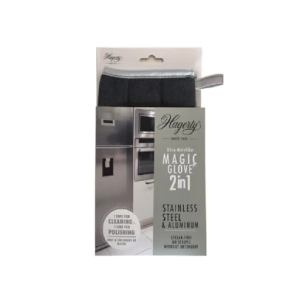Image of Hagerty A102228 Microfiber Cleaning Glove for Stainless Steel and Aluminium Grey