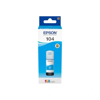 Image of Epson EcoTank 104 Cyan Genuine Ink Bottle