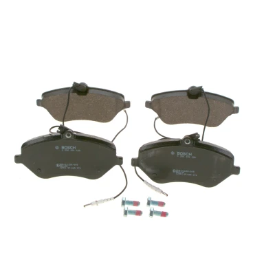 Image of 8362D124, BP1008, E190R011200008 Brake pad set BOSCH 0 986 494 098 CITROËN: C5 3, III Estate, II PEUGEOT: 407 SW, Coupe, Saloon