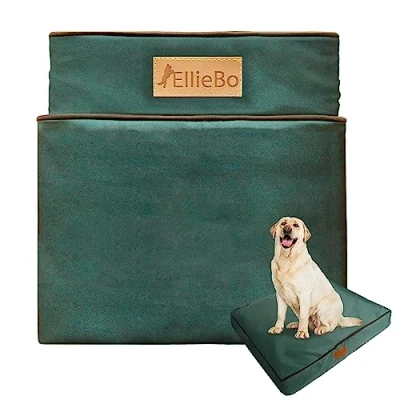 Image of Ellie Bo XL Dog Bed Cover for 42 inch Cage/Crate Green Waterproof