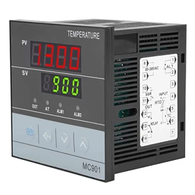 Image of MC901 Digital PID Temperature Controller 199 1300C 85 265V K Type PT100 Sensor