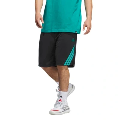 Image of adidas Performance 3STRIPES Sports shorts, Men&#039;s, Size: Mx5&quot;, Black pure teal