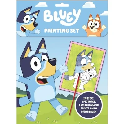 Image of ALLIGATOR Bluey Painting Set, Watercolour Paint Kids SetBluey Gifts, Activities,