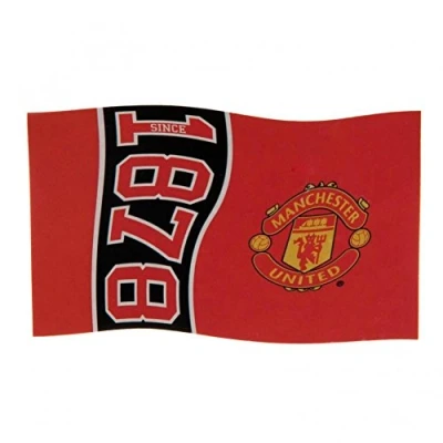 Image of Man Utd Since 1878 Flag (152 x 91cm) One Size