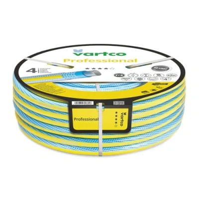 Image of Vartco Professional 4 Layer Water Hose, Garden Anti Twist Irrigation, Flexible UV Resistant, 25 Bar (1/2 Inch, 30 m)