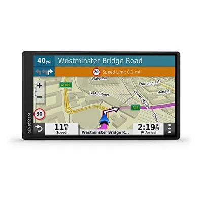 Image of Garmin DriveSmart 55 MT S 5.5 Inch Sat Nav with Edge to Display, Map Updates for UK, Ireland and Full Europe, Live Traffic, Bluetooth Hands free Calling, Voice Commands Smart Features, Black
