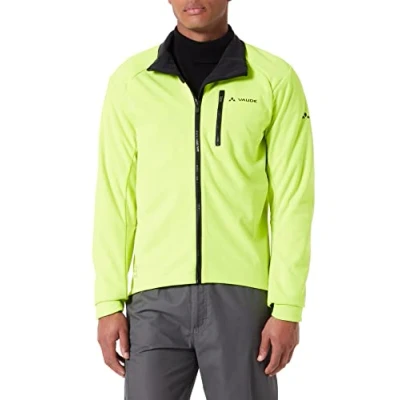 Image of VAUDE Men&#039;s Posta Softshell Jacket Vi Jacket, mens, 42466, Neon yellow plain, L