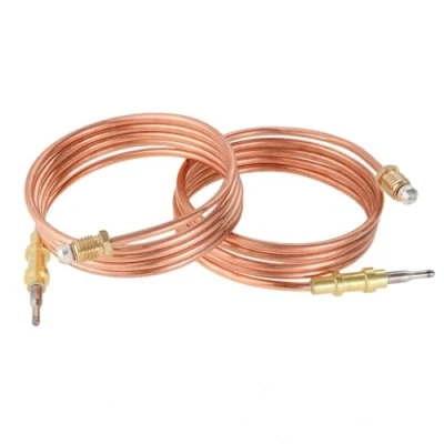 Image of 2 PCs Gas Heater Thermocouple, 39.5&quot; M8x1 Thread Thermocouple Replacement for Desa LP Vent Free Wall Glow Warm Comfort BBQ Grill or Fire Pit Water