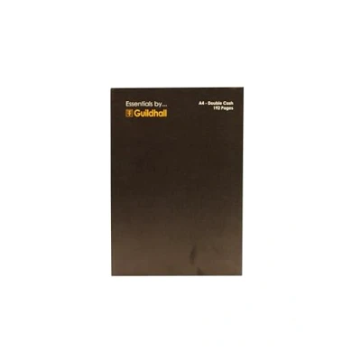 Image of Exacompta Ref GES6424Z Guildhall Essentials Double Cash Account Book, A4, 297 x 210mm, 192 Pages of 80gsm Pre Printed Paper Receipts, Expenses, Summaries