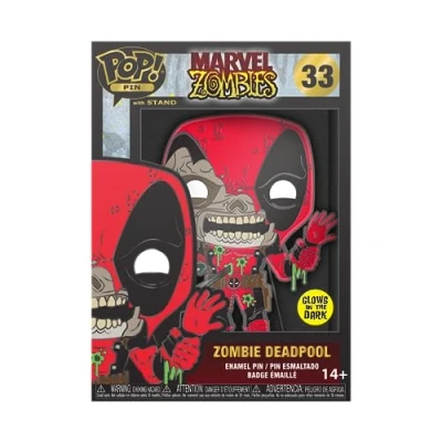 Image of Funko Large Enamel Pin MARVEL: Zombie Deadpool Marvel Zombies Pins Cute Collectable Novelty Brooch for Backpacks &amp; Bags Gift Idea Official Merchandise