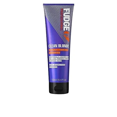 Image of Fudge Professional Original Clean Blonde Shampoo, Purple Toning for Hair, 250 ml