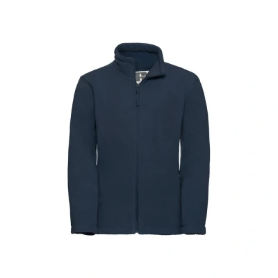 Image of Russell Athletic Childrens Unisex Childrens/Kids Fleece Jacket (French Navy) Size 11 12Y