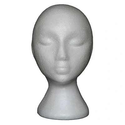 Image of SpirWoRchlan Abstract Foam Mannequin Head Manikin Model Wig Hair Glasses Display Stand