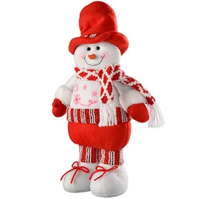 Image of WeRChristmas Standing Christmas Snowman Decoration, 42 cm Multi Colour