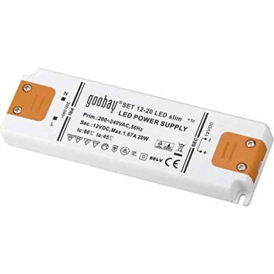 Image of Goobay 30002 LED Transformer, 12 V (DC)/20 W