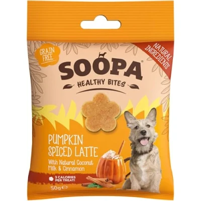 Image of Soopa Pumpkin Spiced Latte Dog Bites 50g