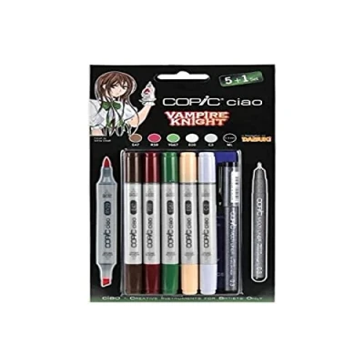 Image of Copic Ciao 5+1 Manga Marker Set Vampire Knight (Pack of 5 + Multiliner)