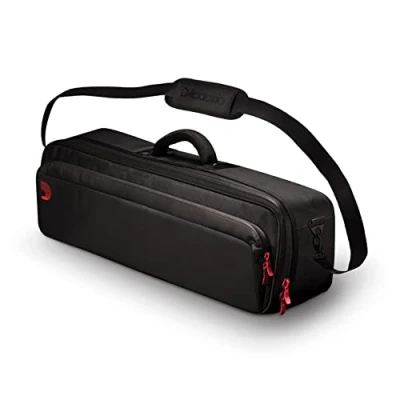 Image of D&#039;Addario XPND Guitar Pedal Board Case Backline Pedalboard Transporter Carry for 1 Single Row Boards Padded Strap and Dividers