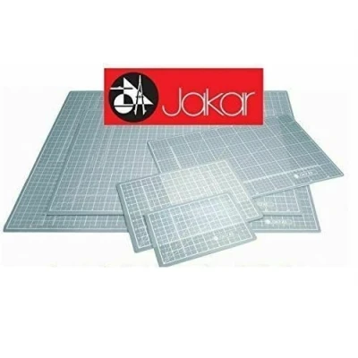 Image of Jakar A0 A1 A2 A3 A4 A5 Double Sided Self Healing Cutting Mat in cm mm and Inches Transparent Translucent (450 x 600 3mm)