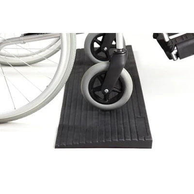 Image of The Ramp People Rubber Threshold 4mm 100mm (24mm) Ramp, Wheelchair Scooter for Doorways, Doorsteps, Kerbs