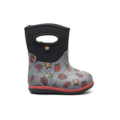 Image of BOGS Baby Bug Infant&#039;s Neo Tech Waterproof Pull On Boots (Grey, UK 8)