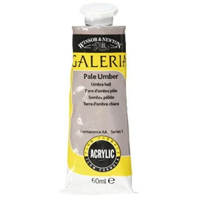 Image of Winsor &amp; Newton Galeria Acrylic 60ml Pale Umber, Acrylic, 5 x 3 12 cm