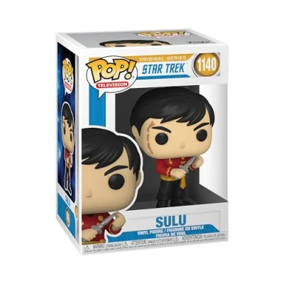 Image of Funko Pop! TV: Star Trek Sulu (Mirror Mirror Outfit) Collectable Vinyl Figure Gift Idea Official Merchandise Toys for Kids &amp; Adults TV Fans Model Collectors and Display