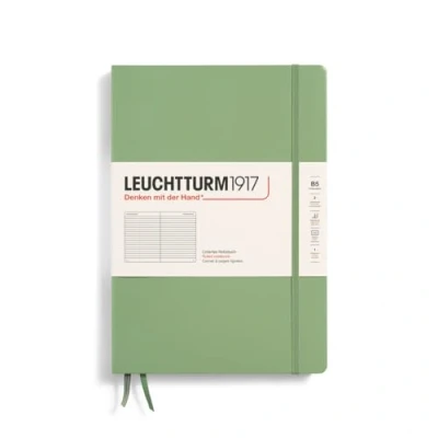 Image of LEUCHTTURM1917 366173 Notebook Composition (B5), Hardcover, 219 Numbered Pages, Sage, Ruled