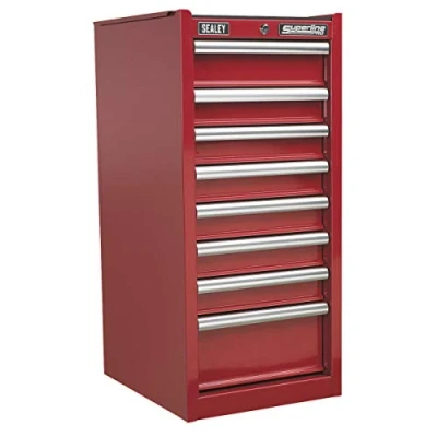 Image of Sealey Superline Pro Hang On Chest 8 Drawer with Ball Bearing Slides Red