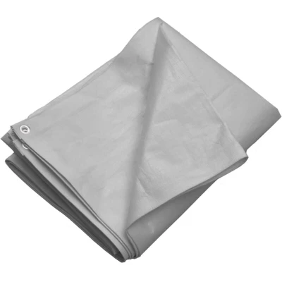 Image of vidaXL Tarpaulin 260 g/m² 8x8 m Grey HDPE