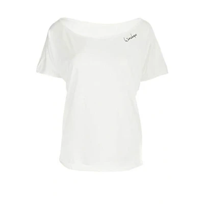 Image of Hape Winston Damen Dance Style Ultra Light Modal Short Sleeve shirt, Womens, sleeved MCT002 vanilla WEISS XS, weiss, XS