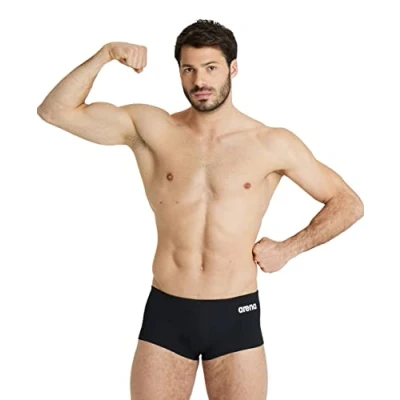 Image of arena Solid Team Men&#039;s Swimming Swimsuit, Quick Drying Swim Shorts in MaxLife Fabric with Maximum Chlorine Resistance and UPF 50+ UV Protection