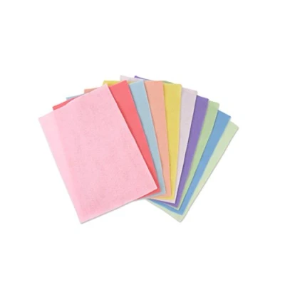 Image of Sizzix 663022 Surfacez Felt Sheets 10PK (10 Colours Pastels), Acrylic, 29.7 x 20.9 2.3 cm