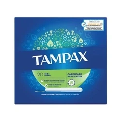 Image of Tampax Blue Super Tampons x20 (Pack of 8) 98513