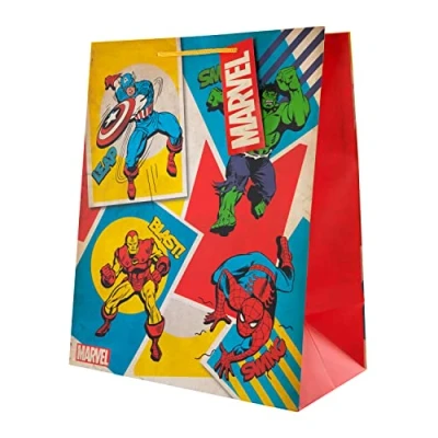Image of Hallmark Large Multi Occasion Gift Bag Fun Marvel Avengers Design