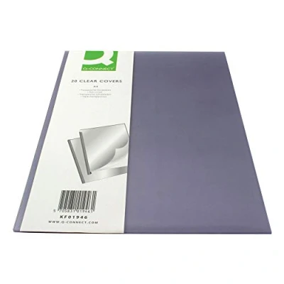 Image of Q Connect Clear A4 Covers (20 Pack) KF01946