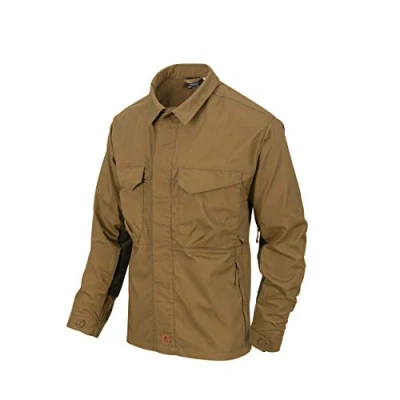 Image of Helikon Tex Men&#039;s Woodsman Shirt Coyote/Taiga Green Size XL