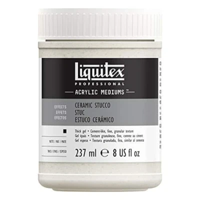 Image of Liquitex 6408 Professional Ceramic Stucco Effects Medium, 237 ml,Transparent