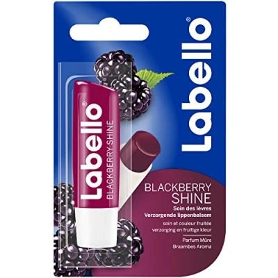 Image of Labello Blackberry Shine Lip Balm, 4.8 g, Pack of 4
