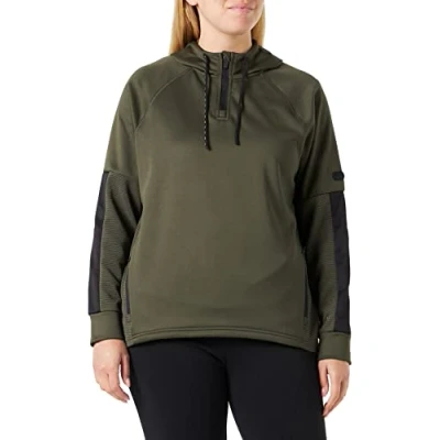 Image of Canterbury Women&#039;s Overhead Zip Training Hoody, Forest Night, 6