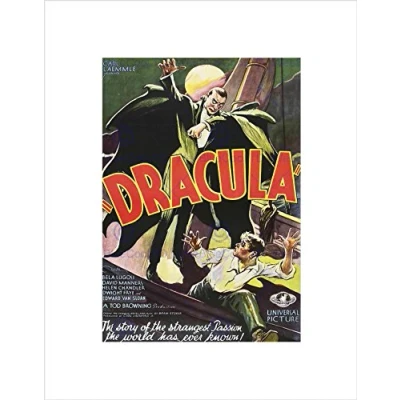 Image of Wee Blue Coo Ad Film Movie Bela Lugosi Dracula Horror Universal Wall Art Print