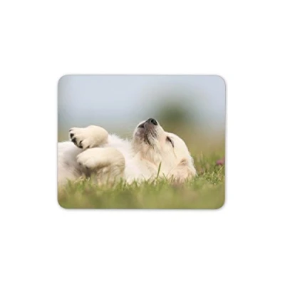 Image of Adorable Labrador Mouse Mat Pad Golden Retriever Puppy Gift PC Computer #8437