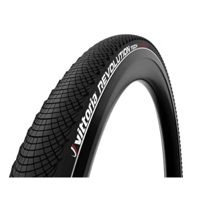 Image of Vittoria Revolution Tech Rigid G2.0 Tyre: Black Reflective 700X40C