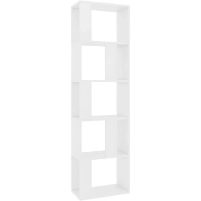 Image of vidaXL Book Cabinet/Room Divider White 45x24x159 cm Engineered Wood