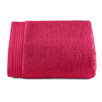 Image of RIZO Top Towel Set of 1 Shower Large Bath Towels 100% Combed Cotton 600 g/m2 Size 100 x 150 cm Fuchsia