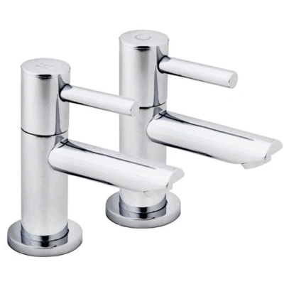 Image of Iflo Aura Basin Taps Chrome Pair 310802