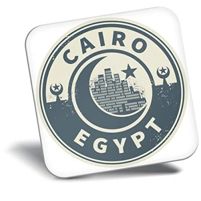 Image of Destination Vinyl ltd Fridge Magnet Egypt Cairo Moon Travel 7435