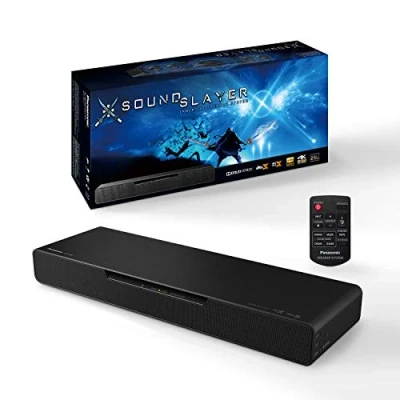 Image of Panasonic SC HTB01 SoundSlayer Gaming Speaker with Built in Subwoofer (Dolby Atmos and DTS:X, Bluetooth, High Resolution Audio, HDMI) Black [Exclusive to Amazon]